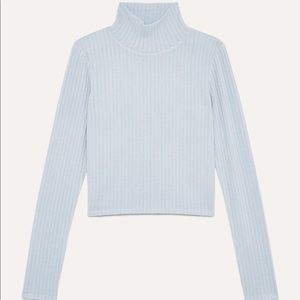 Aritzia Wilfred Free Crop Ribbed Turtleneck sz S